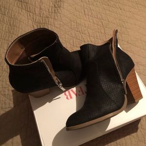JustFab Black Booties